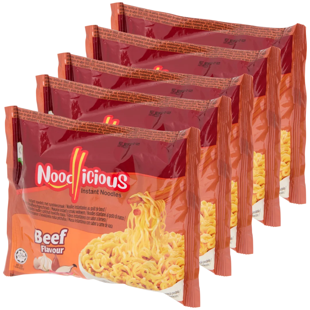 Noodlicious instant noedels Rund 5 x 65 gram
