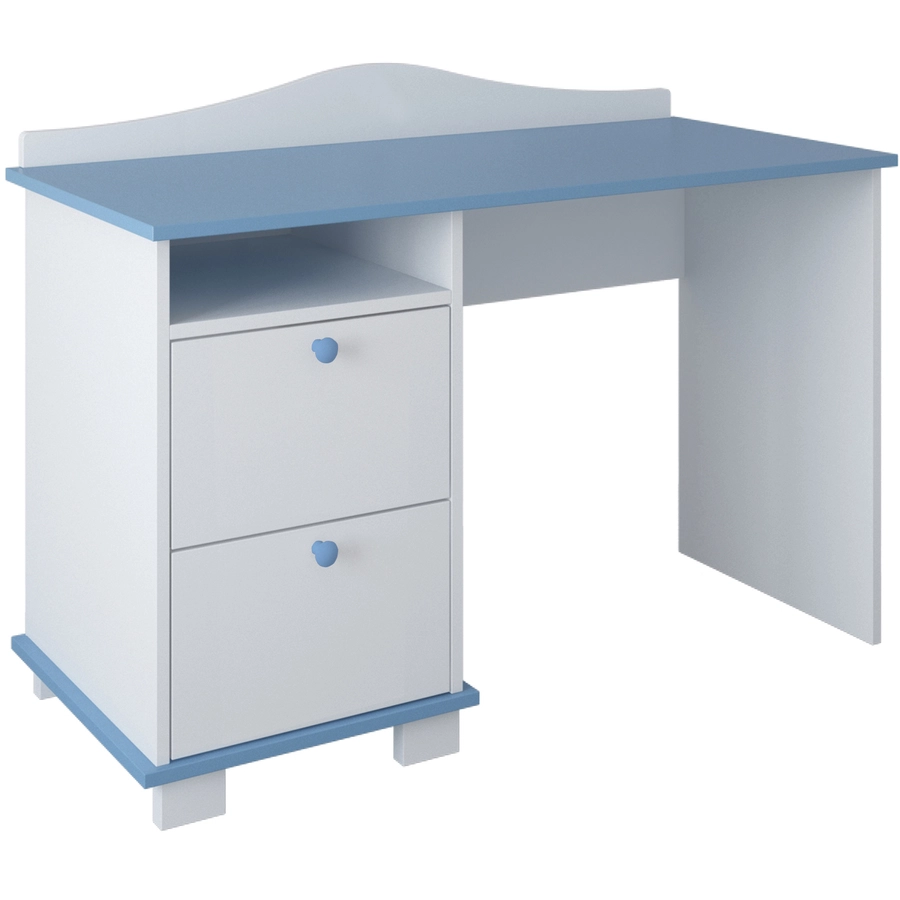 Kids Collective Kinderschreibtisch mit 74 cm Arbeitshöhe und zwei Schubladen blau