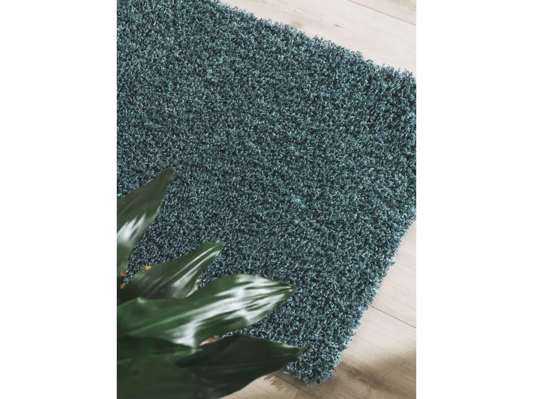 Tapis à poils longs Soho Bleu 60x120 cm