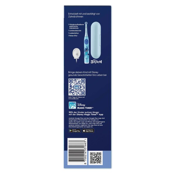 Oral-B iO Kids 6  Stitch Elektrische Zahnbürste