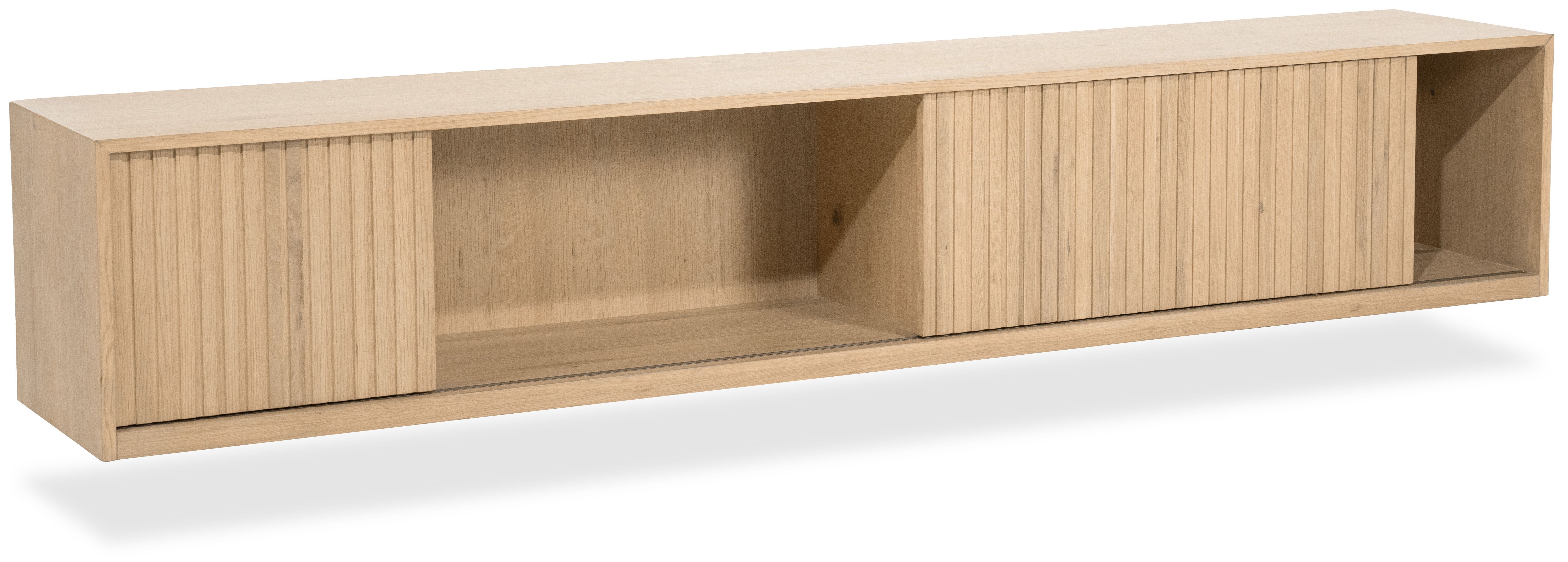 Hangend tv-meubel 96382 naturel Milo B240 x D42 x H43 cm
