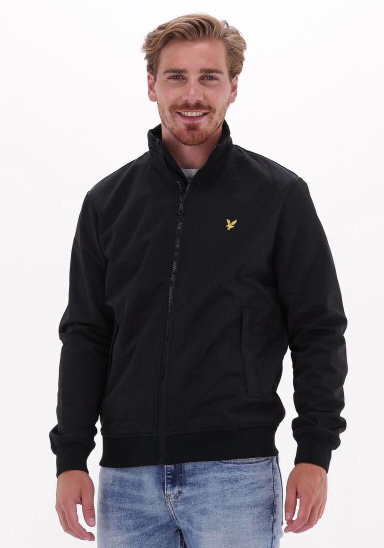 LYLE & SCOTT zwarte lyle & scott jack fleece lined funnel neck jacket