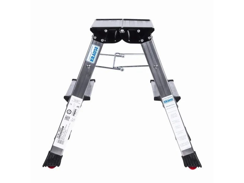 Krause Rolly - Trappestige - 2 trin - 2 sektioner - arbejdshøjde: 2.45 m - aluminium