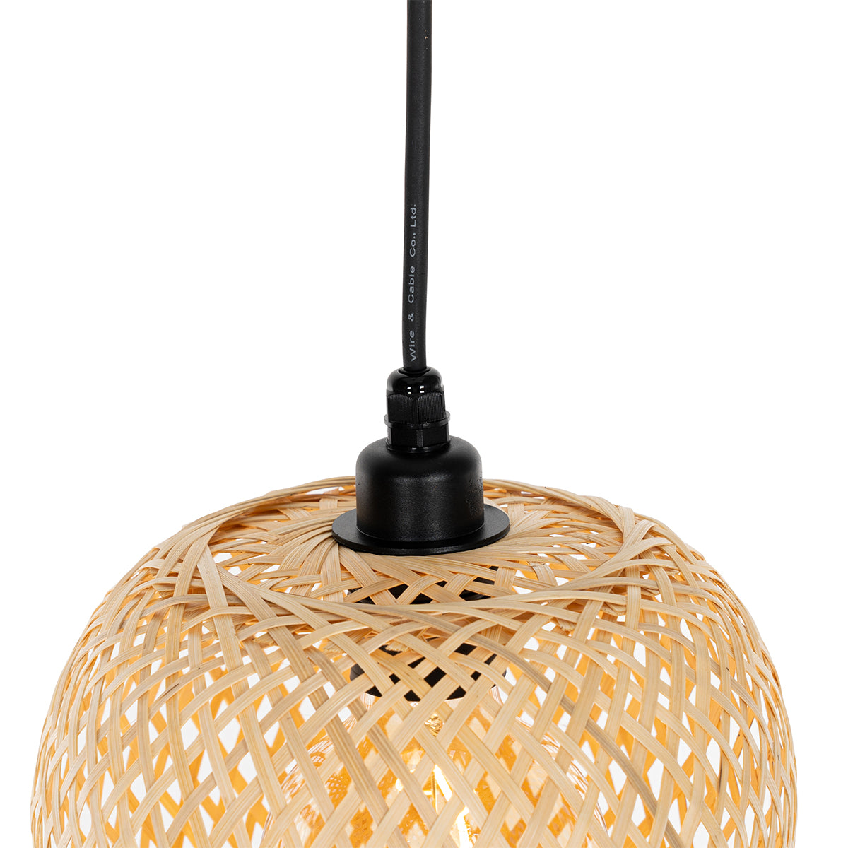 QAZQA Oosterse buiten hanglamp bamboe 3-lichts IP44 - Carlos