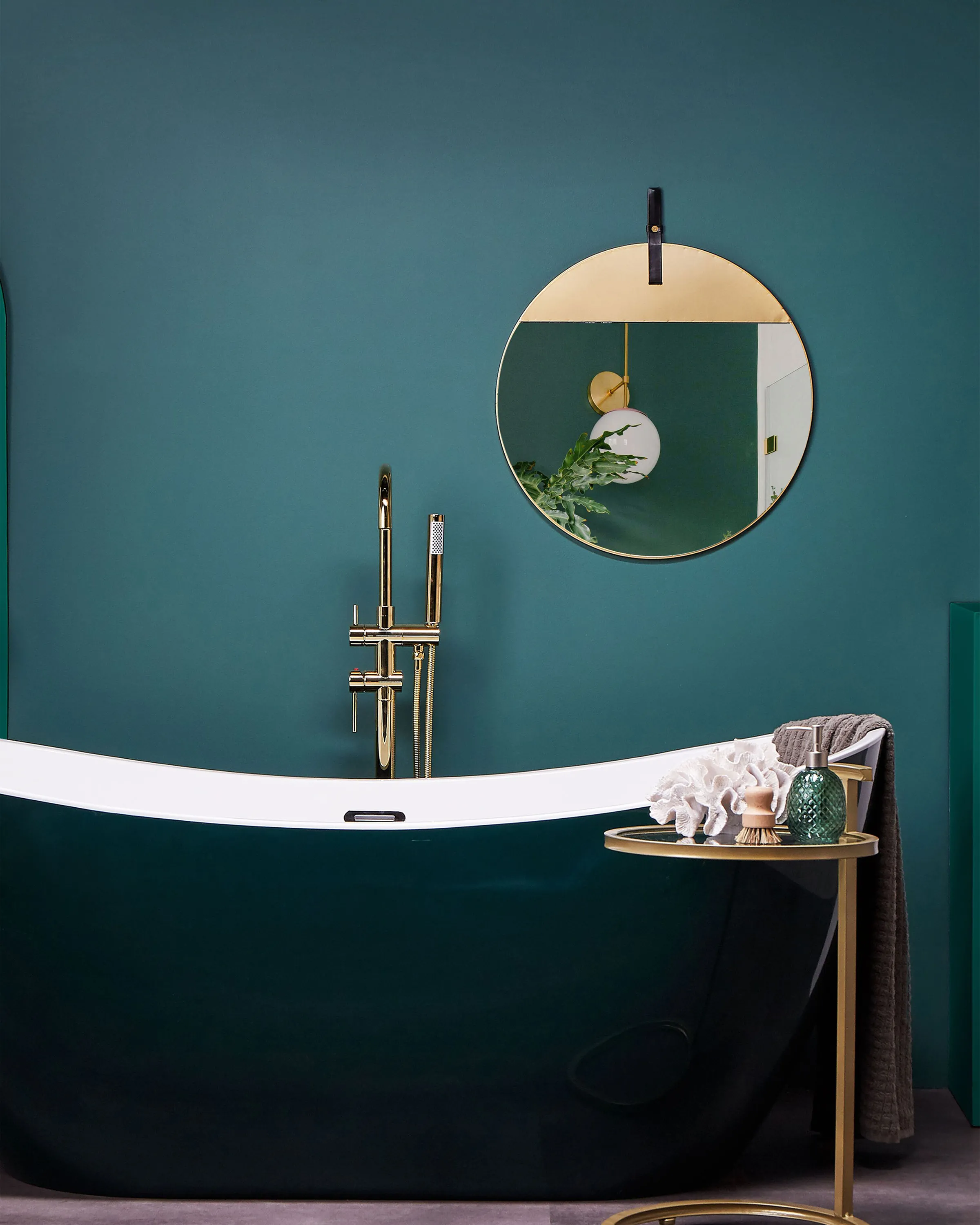 Wandspiegel GURS 60 cm 60 cm Metaal Goud