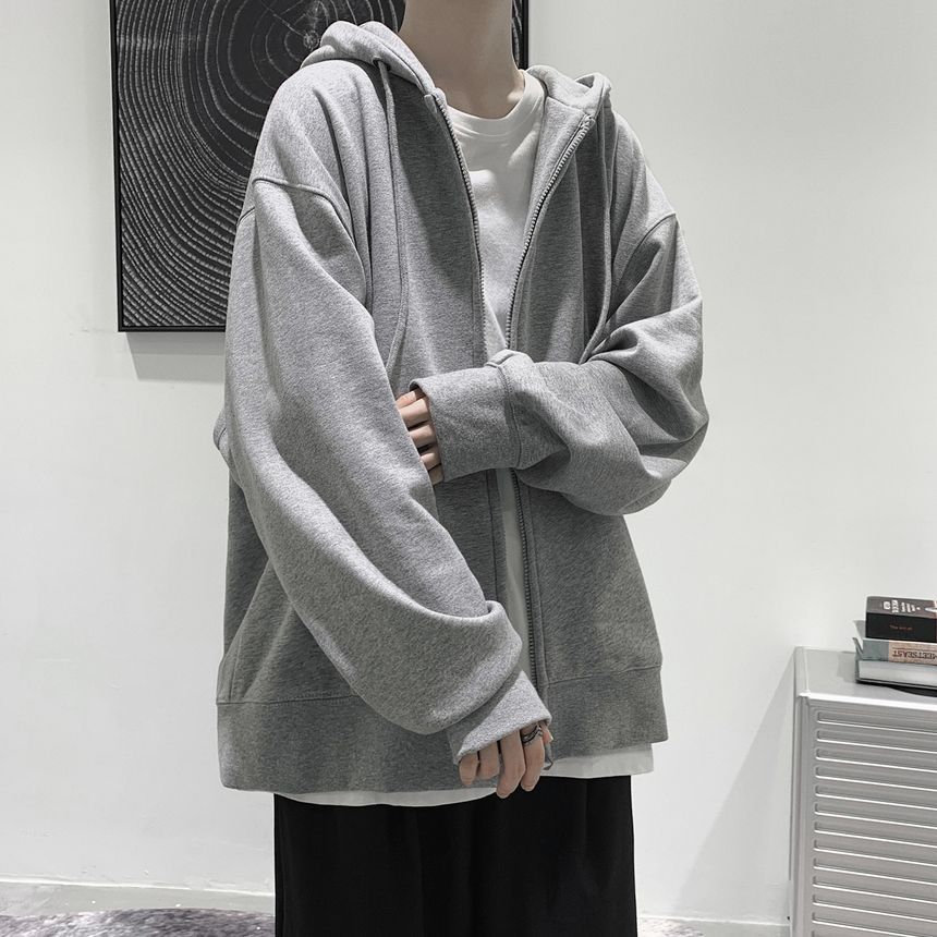Breeson - Effen hoodie met rits