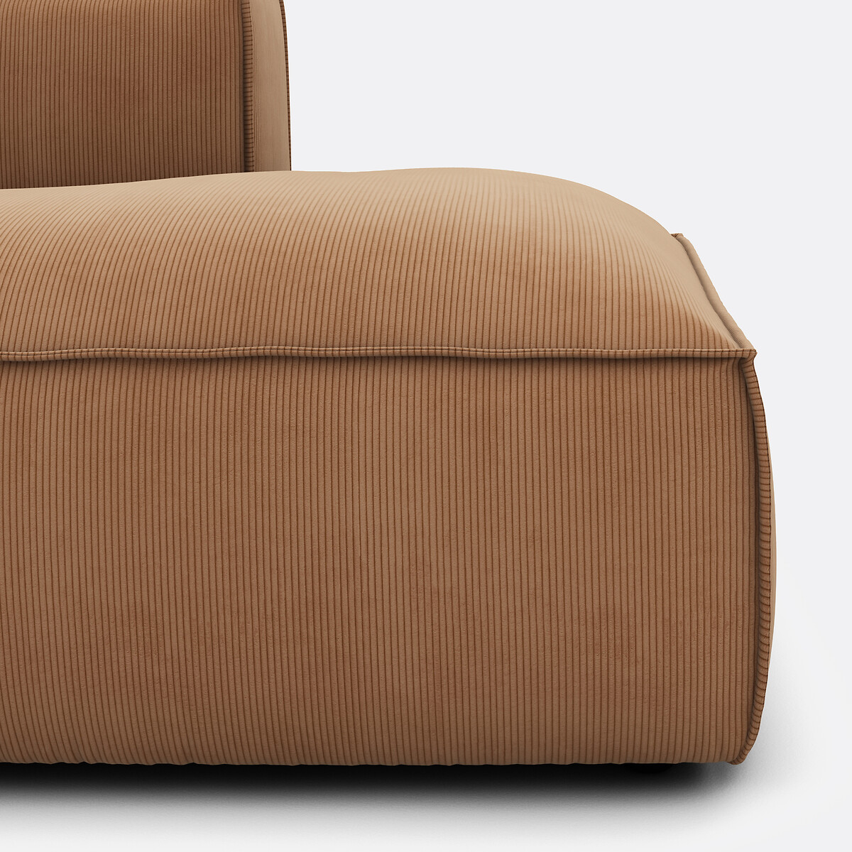 LA REDOUTE INTERIEURS<br>Sofá de veludo cotelê direito de 4 peças, Seven