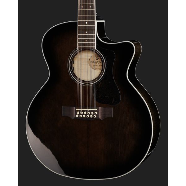 Guild F-2512CE Deluxe Trans Black B.