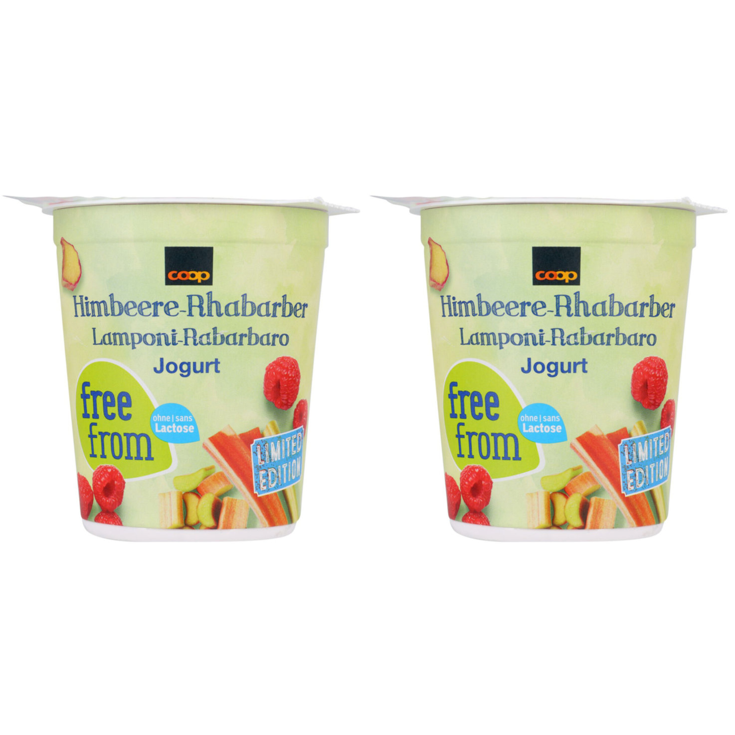 Free From Joghurt Himbeer & Rhabarber lactosefrei 2x180g