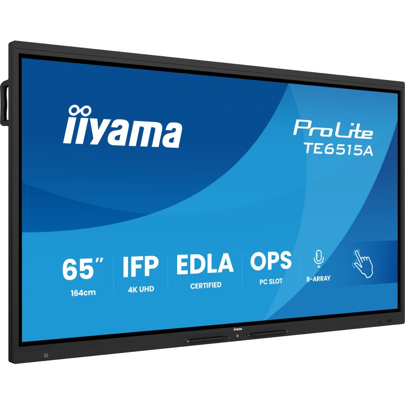 iiyama TE6515A-B1AG Écran d'affichage dynamique Écran plat interactif 163,8 cm (64.5