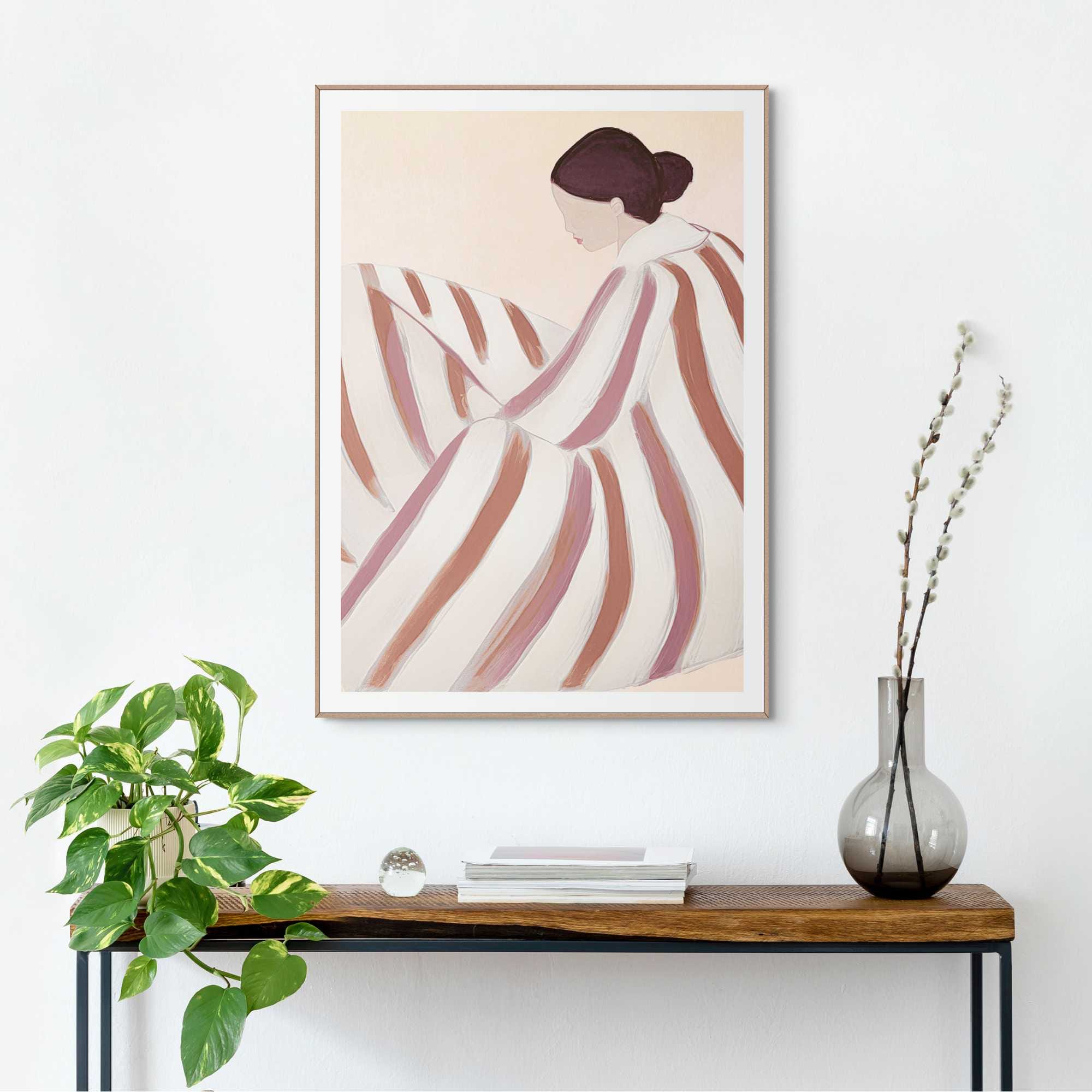 Reinders! Bild mit Rahmen »Striped Figure«