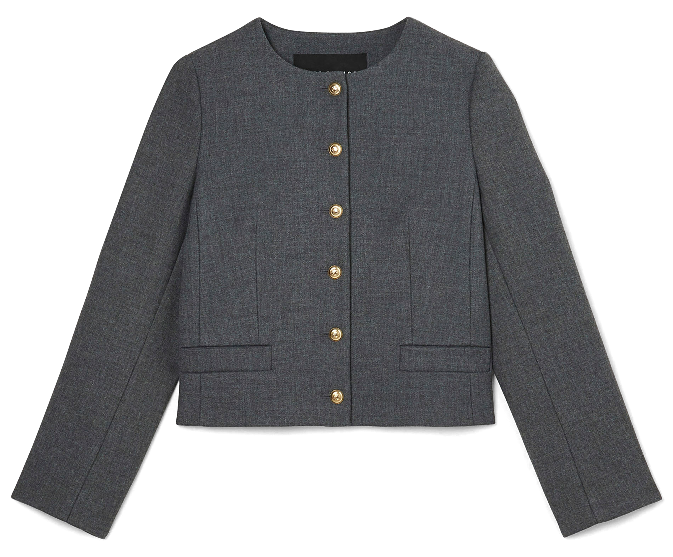 VESNA - Veste col rond| Gris
