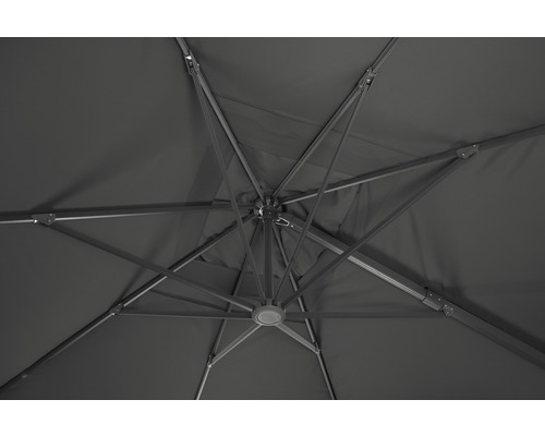 Schneider Rhodos Grande zweefparasol, 300 x 400 cm, H 288 cm, antraciet