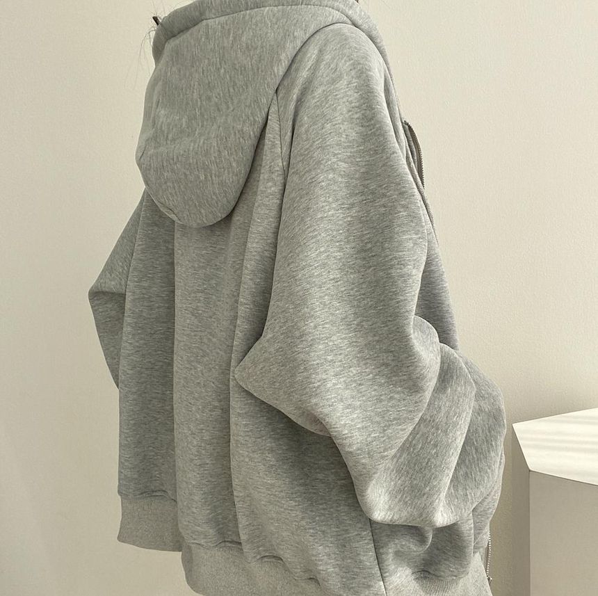 Fairy Essential - Effen oversized hoodie met rits