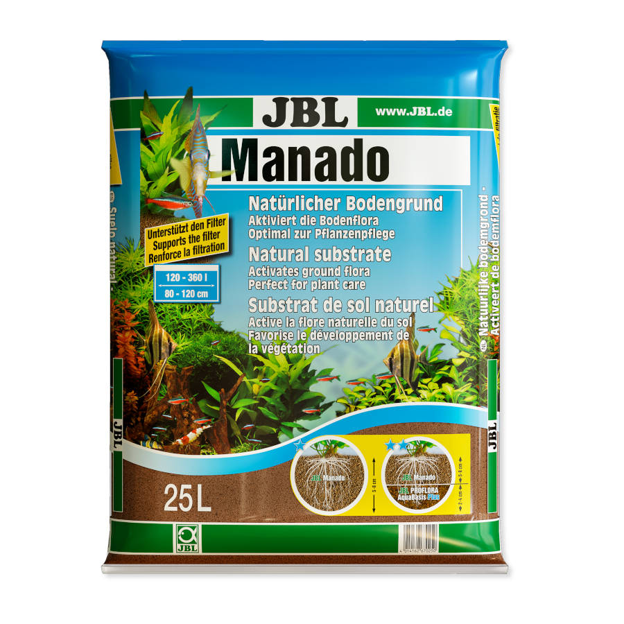 Substrato natural JBL Manado para aquários de água doce