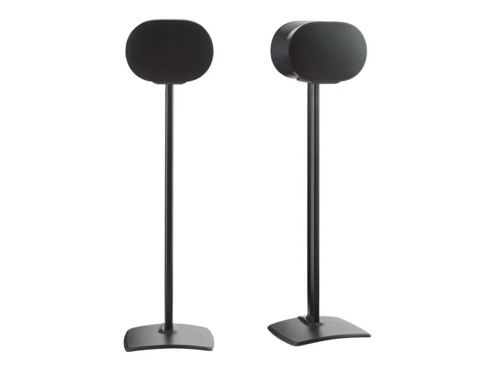 Sanus WSSE32 - Stativ - fikseret - for højttaler - stål, presset aluminium - sort - gulvstående (pakke med 2) - for Sonos Era 300