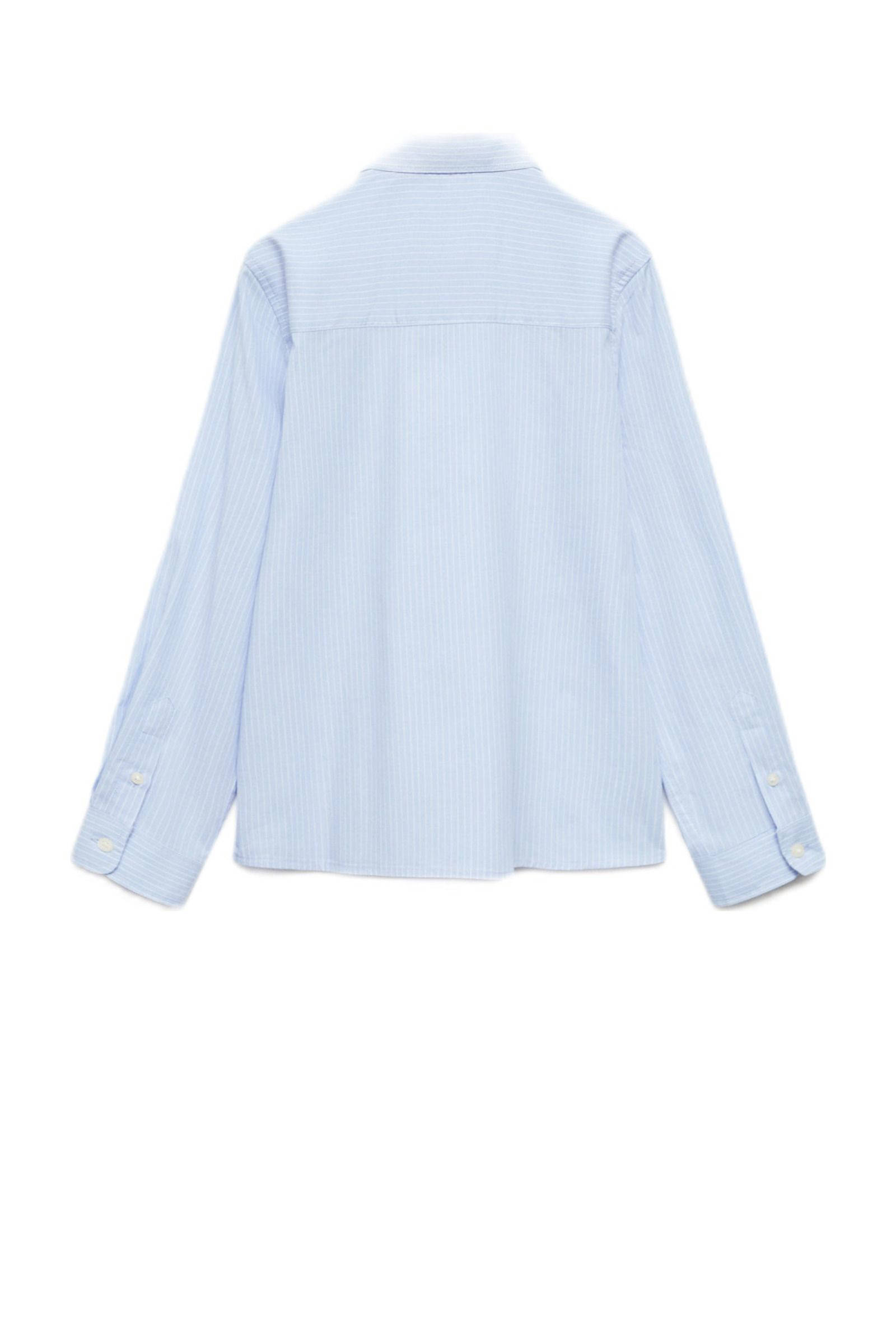 Mango Kids gestreepte blouse lichtblauw