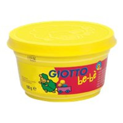 GIOTTO be-bè - pâte à modeler - 4 pots Jaune, Orange, Vert, Violet -100gr