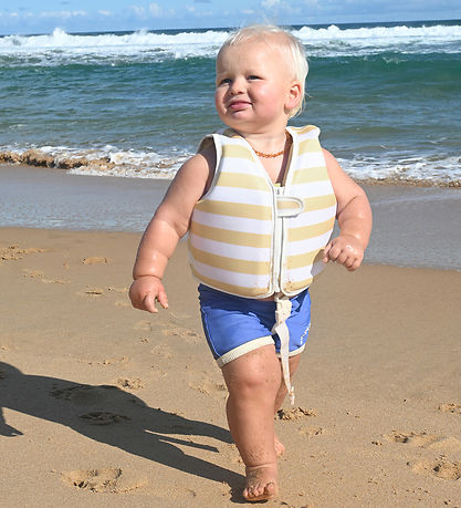 SunnyLife Schwimmweste - Sid Die Möwe - Mustard Stripe