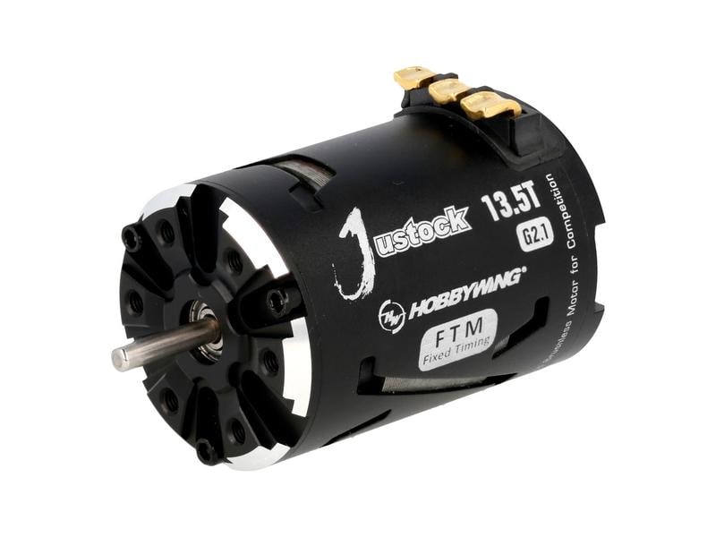 Hobbywing Brushless Motor Xerun Justock G2.1 13.5T, 3200kV Brushless Sensored Motor für Stock On-Road und Drifter im Massstab 1:10