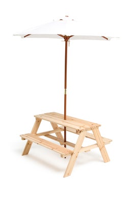 Woodlii Piknikbord med Parasoll, Wood