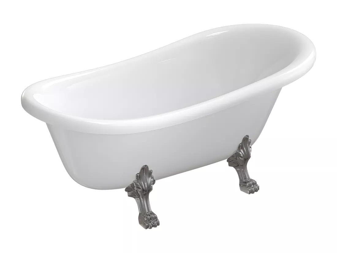 baignoire îlot OMNIRES ATENA M+ 157X77 CM couleur : blanc finition : brillant