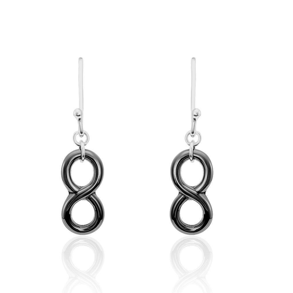 Boucles D'oreilles Pendantes Alicia Argent Blanc Céramique
