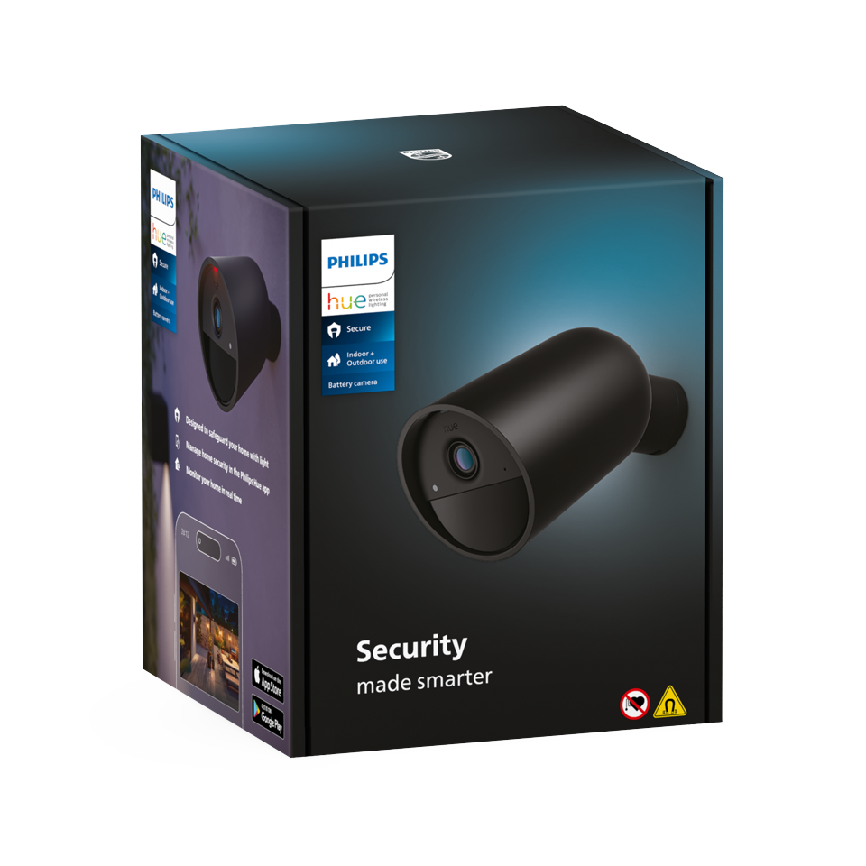 Philips Hue -Secure Cam Battery - EU 1pk - Black