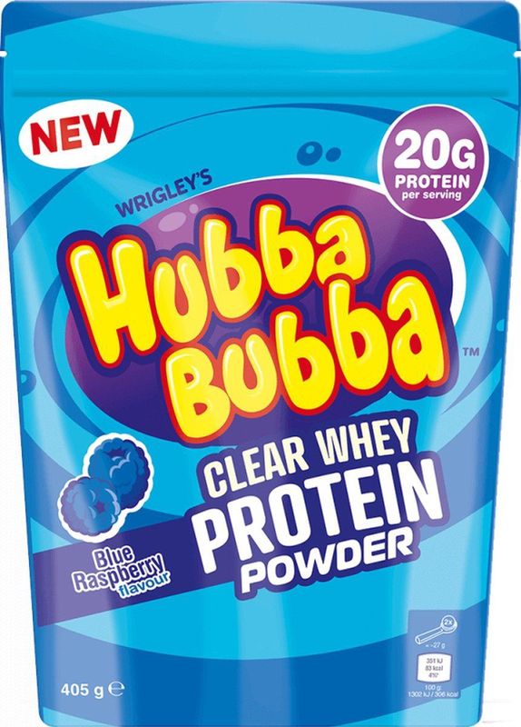 Hubba Bubba - Clear Whey - Eiwitshake - Blue Raspberry - 405gr