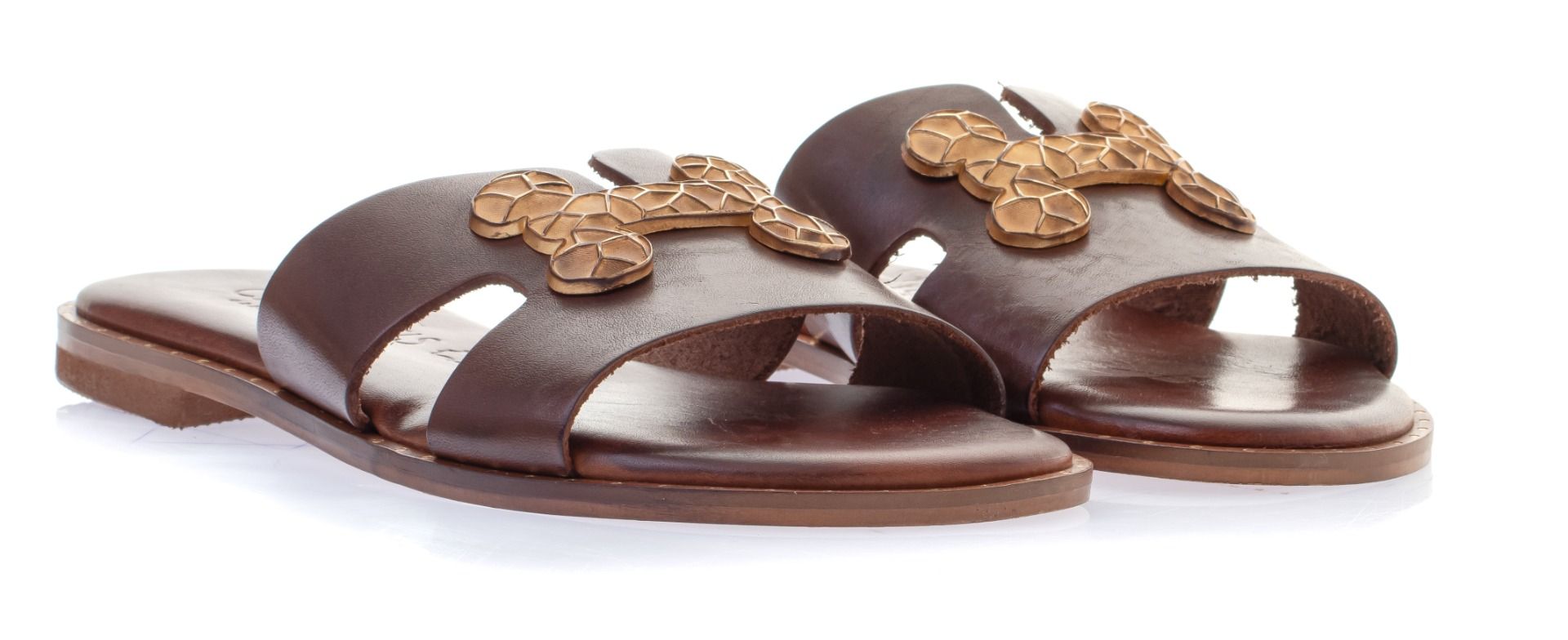 Caryatis Leather Sandals