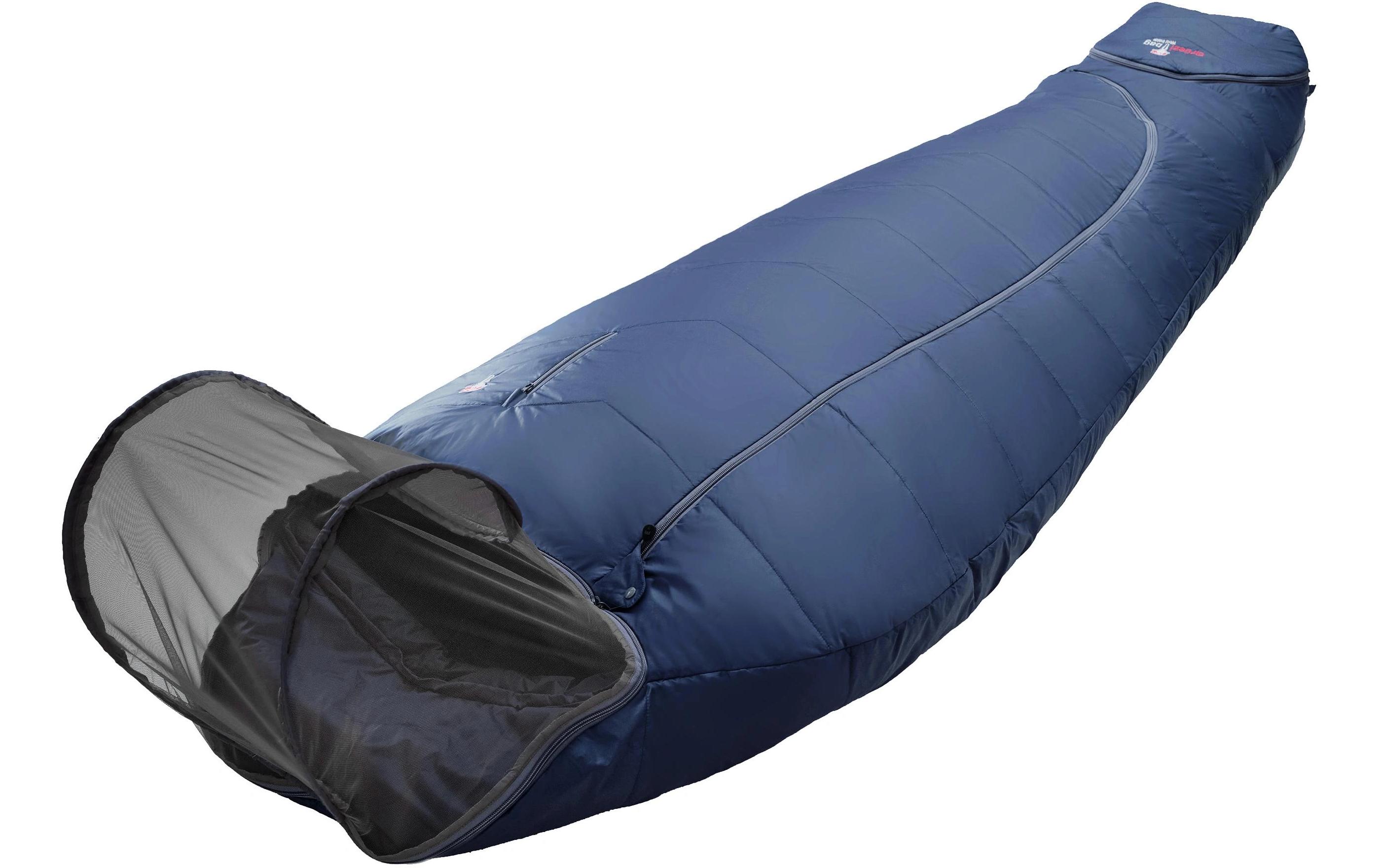 Schlafsack Biopod Wolle Zero Nylon, Night Blue<br>Hochwertiger leichter Schlafsack