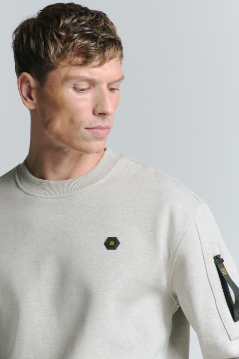 NO-EXCESS grijze heren sweater