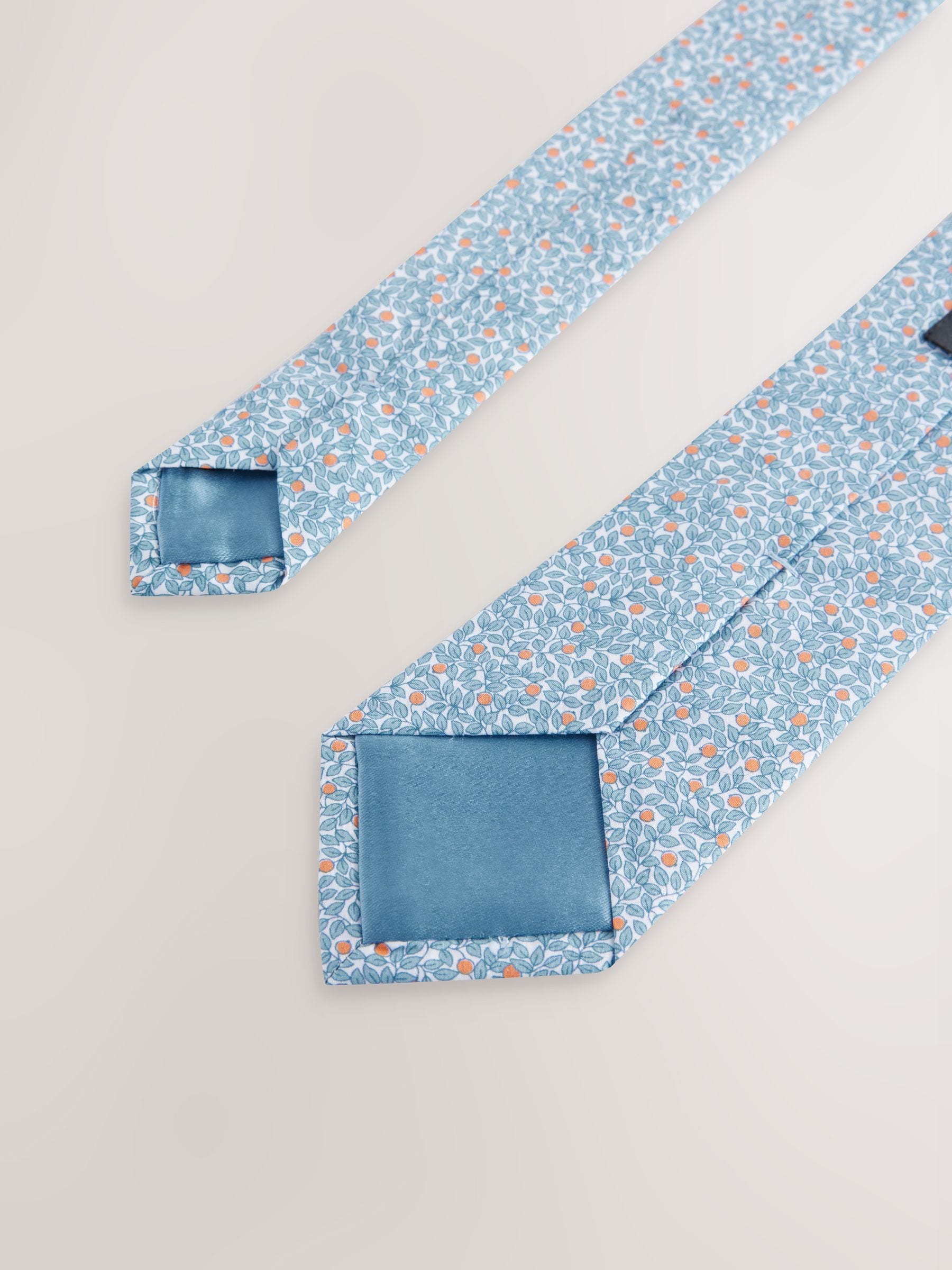 Hidcote bladeren - 100% Cotton Printed Tie