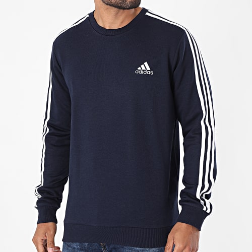 Sweat Crewneck A Bandes 3 Stripes GK9079 Bleu Marine