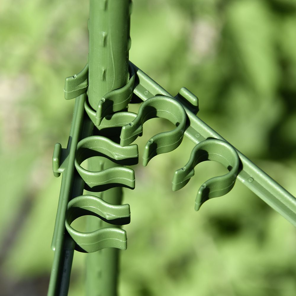 Connecteur tuteur plastique vert L28cm x9