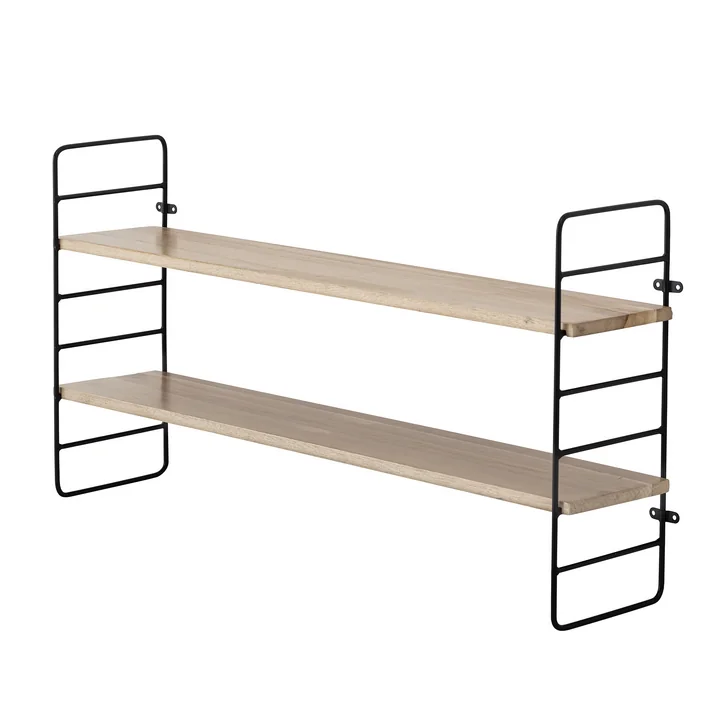 Bloomingville - North Regal, 65 cm, schwarz / natur