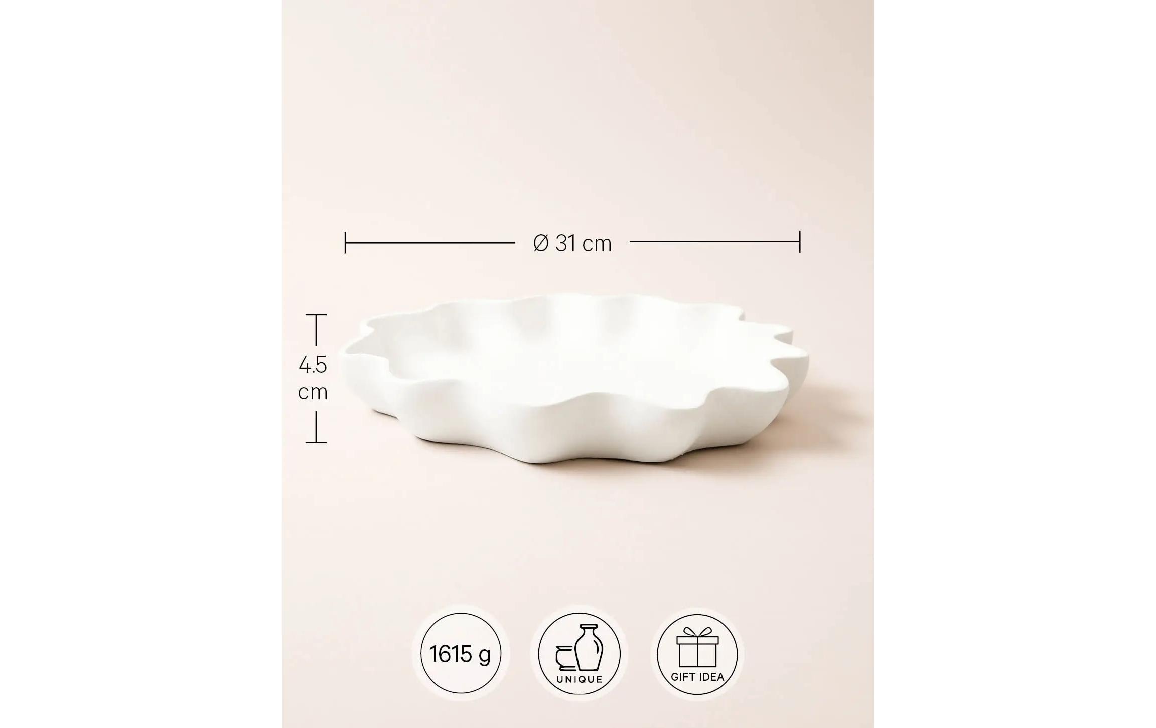 Fruchtschale Fleur Ø 31 cmKeramische Obstschale