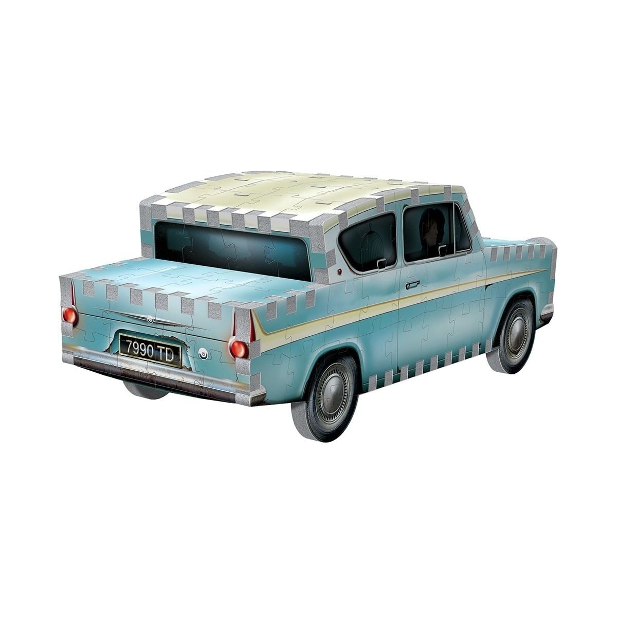Wrebbit Flying Ford Anglia 3D-pussel, 130 bitar