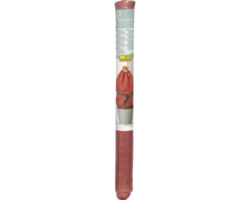 Jute natuurstof FloraSelf 5x1 m rood