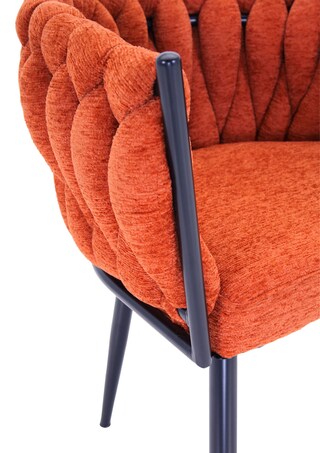 INTERhome Polsterstuhl WEAVY orange 60 x 78 cm