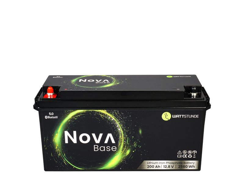 WATTSTUNDE Batterie NOVA Base 200 Ah LiFePO4 Batterie mit langer Lebensdauer
