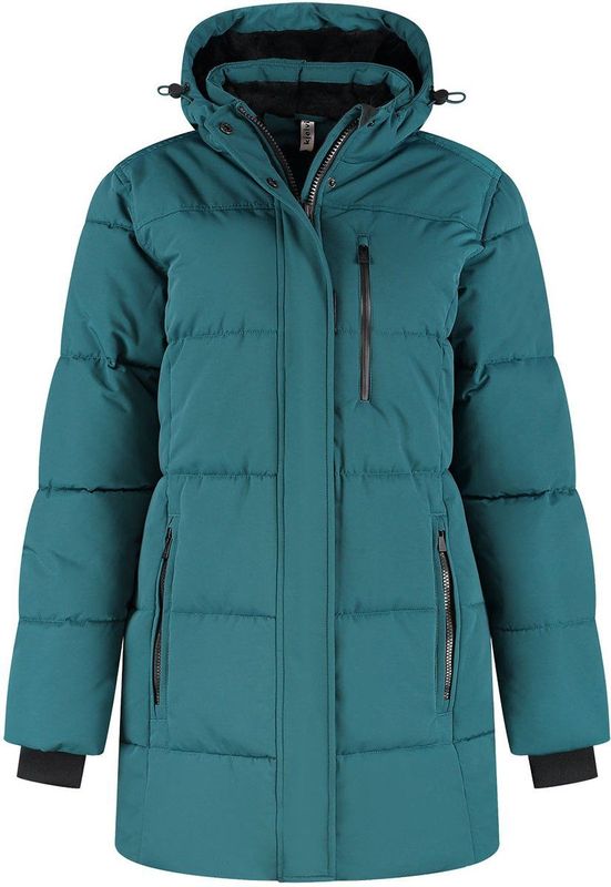 Kjelvik - Gaby - Gewatteerde Winterjas - Groen - Halflang