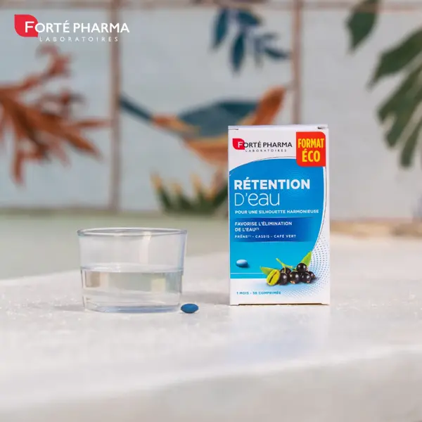 Forté Pharma Eliminação de Retenção de Água e Drenagem com Cinzas de Café Verde - 56 comprimidos