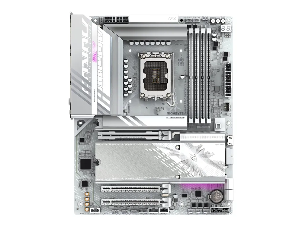 AORUS B860 ELITE WIFI7 ICE - Bundkort - ATX - LGA1851 sokkel - B860 Chipset - USB4, USB-C 3.2 Gen2, USB 3.2 Gen 1, USB 3.2 Gen 2 - Bluetooth, 2.5 Gigabit LAN, Wi-Fi 7 - onboard grafik (CPU påkrævet) - HD Audio