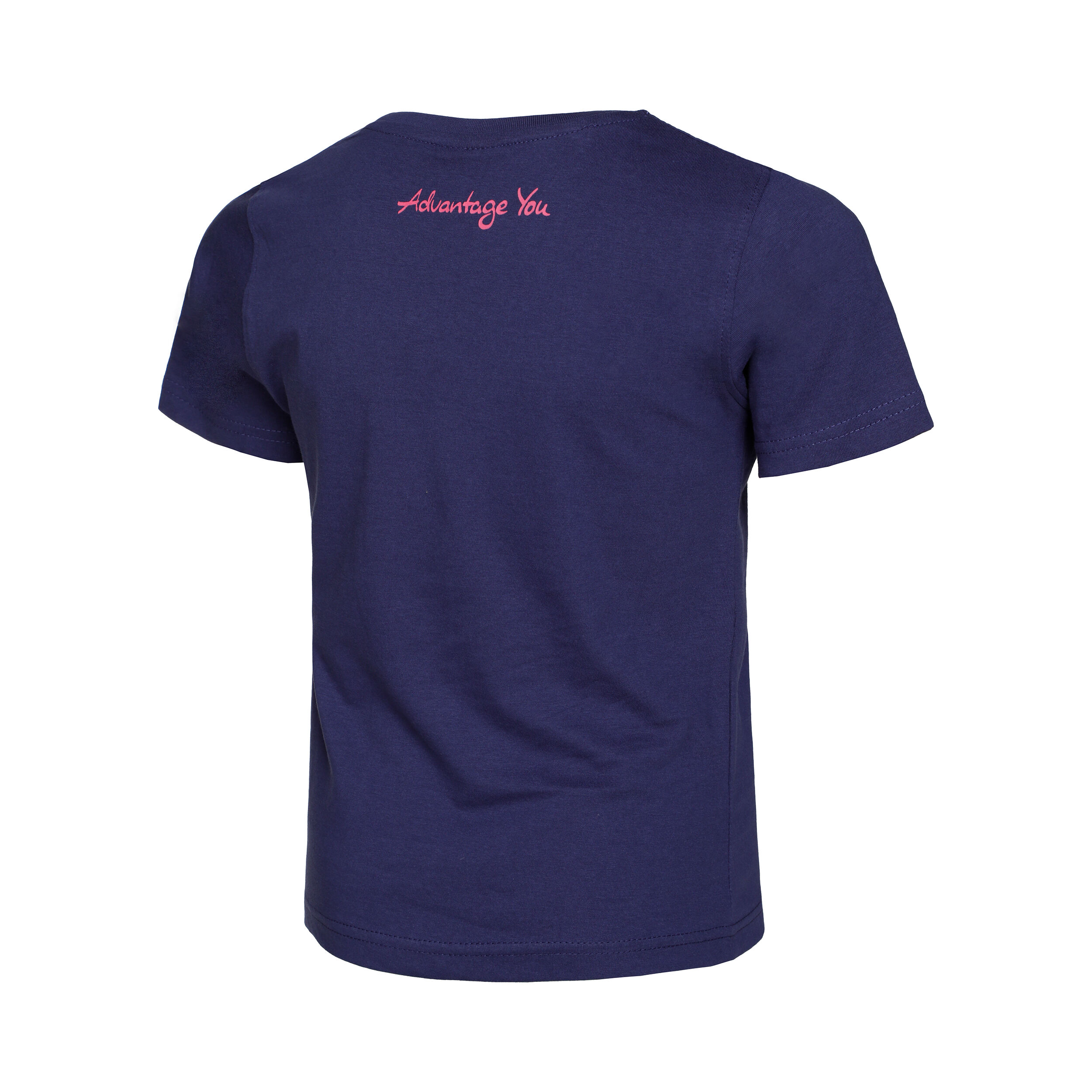 Tennis-Point Basic Cotton T-shirt Enfants - Bleu Foncé , Pink