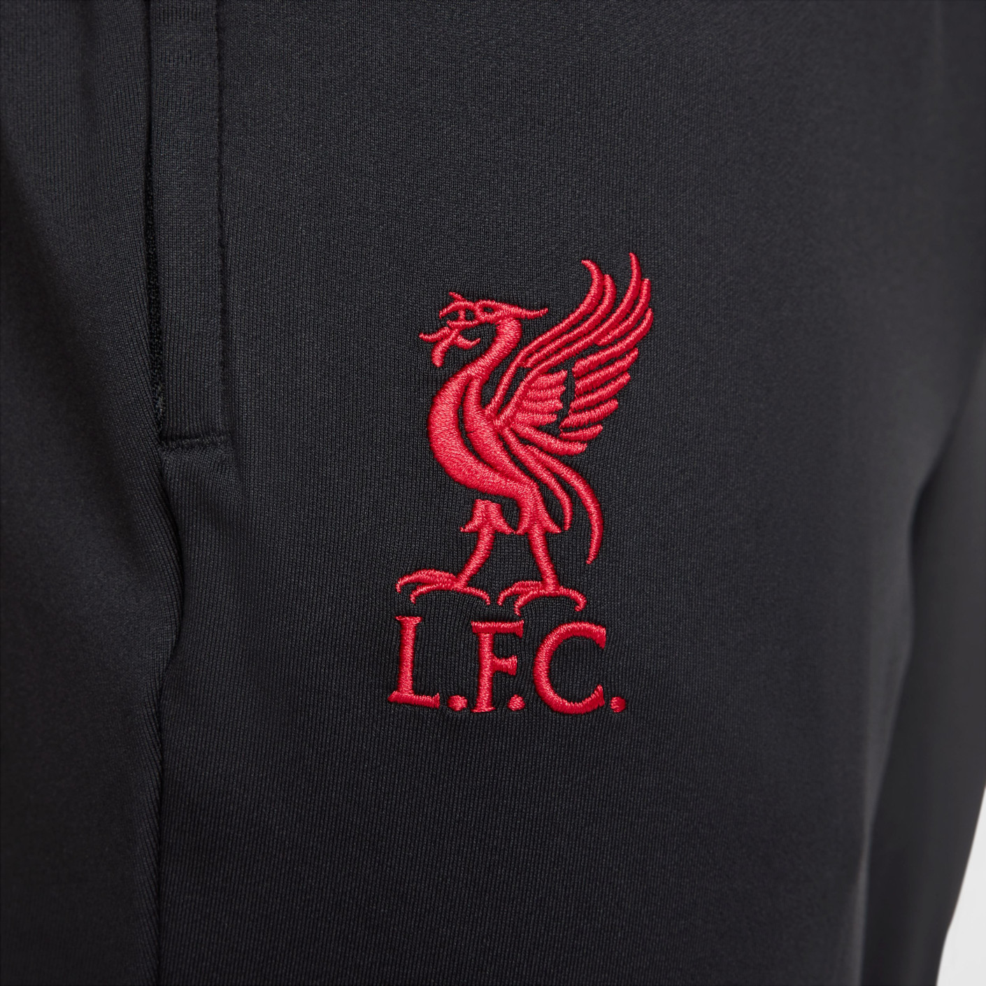 Nike Liverpool Strike Trainingspak 1/4-Zip 2024-2025 Zwart Rood Gebroken Wit