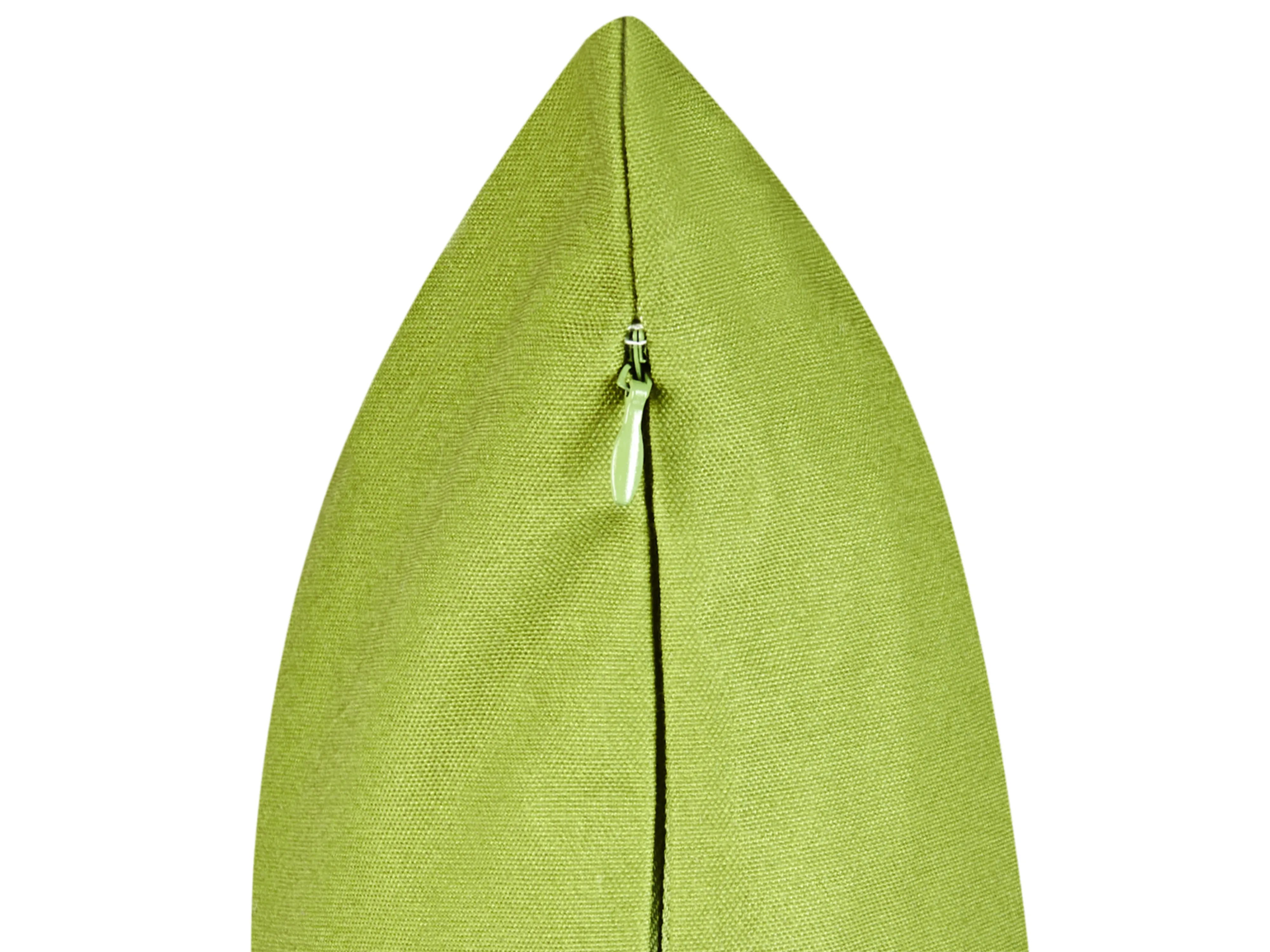 Set van 2 tuinkussens SEASIDE bladpatroon 45 x 45 cm Groen