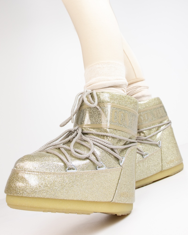 Moonboot The Original Icon Low Glitter Snowboots  - goud