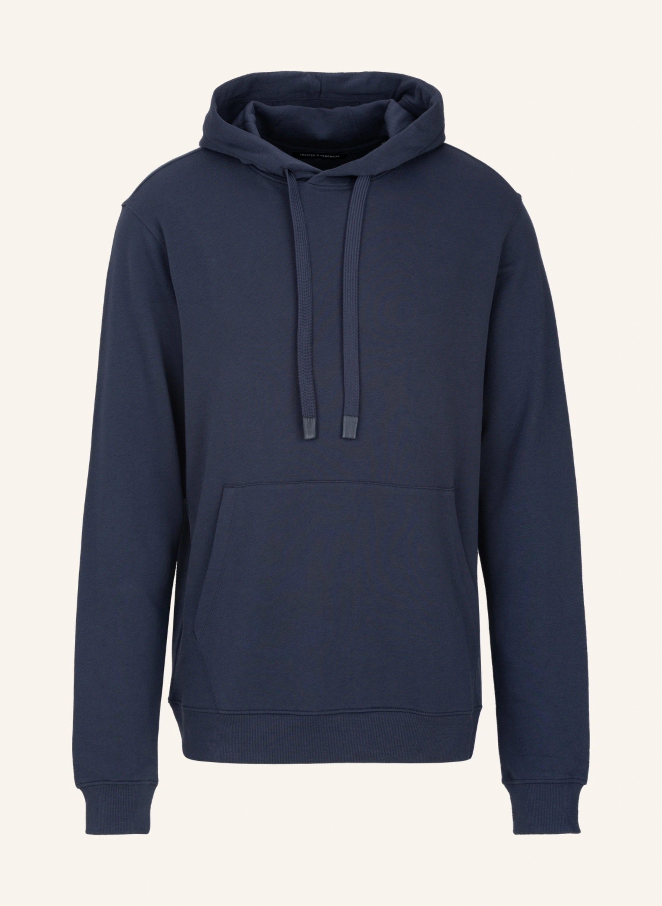 TRUSTED HANDWORK 1/1-Sleeve Hoodie Sweatshirt with Front Pocket