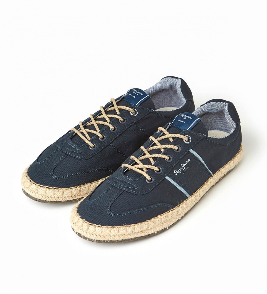 Tênis Pepe Jeans com palmilha de juta, azul marinho